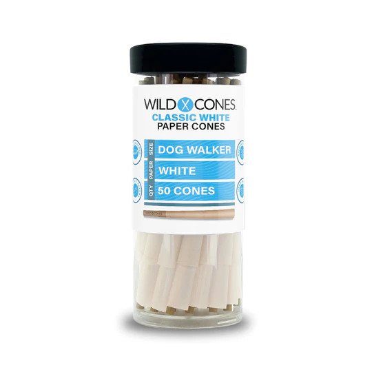 Wild Cones Classic White Dog Walker Pre Rolled Cones - 50ct