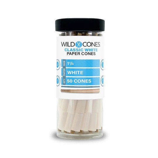 Wild Cones Classic White11/4 Pre Rolled Cones - 50ct