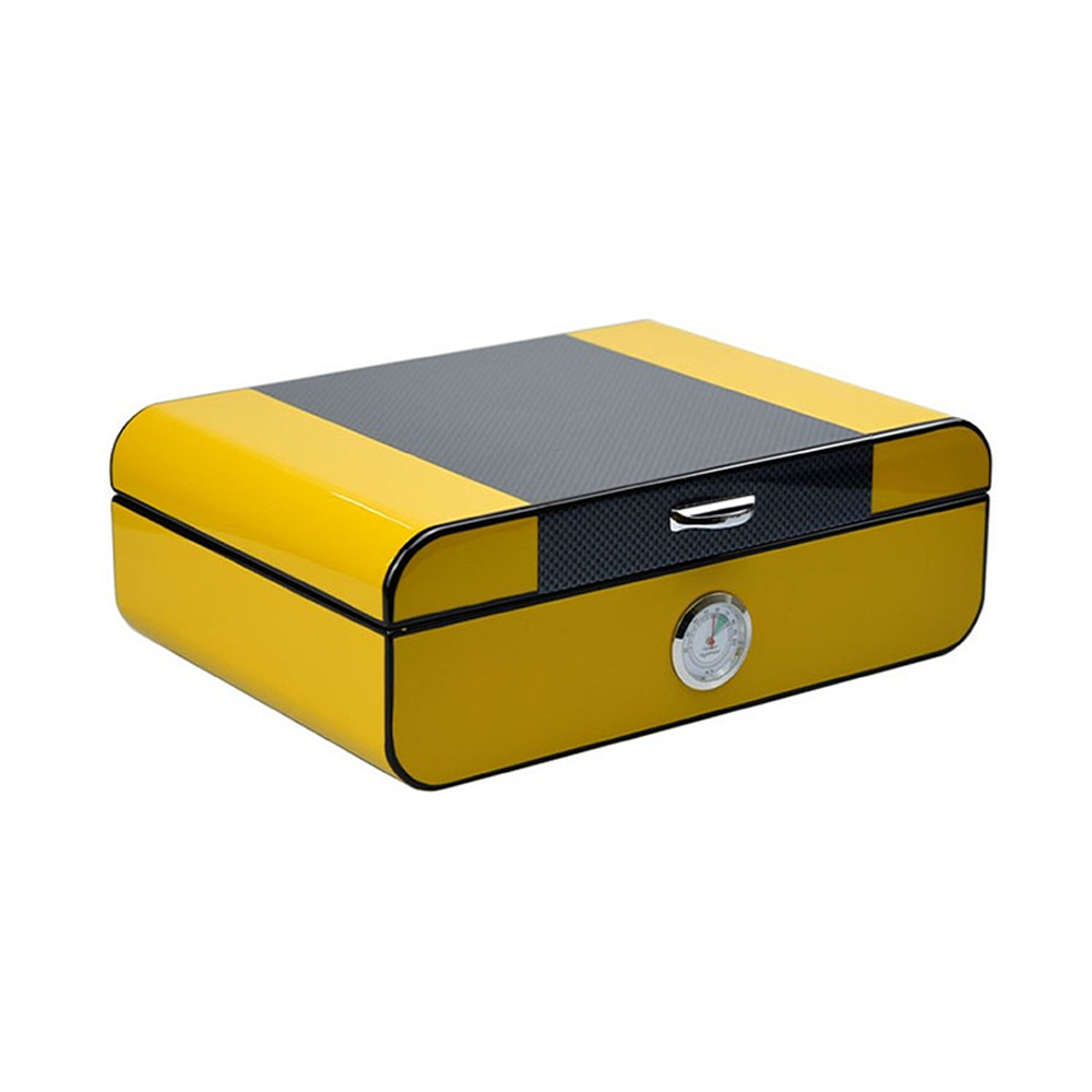 Just Cigars NYC Yellow Humidor