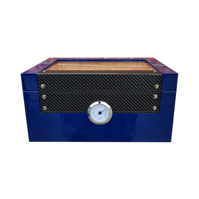 Just Cigars Blue Button Humidor
