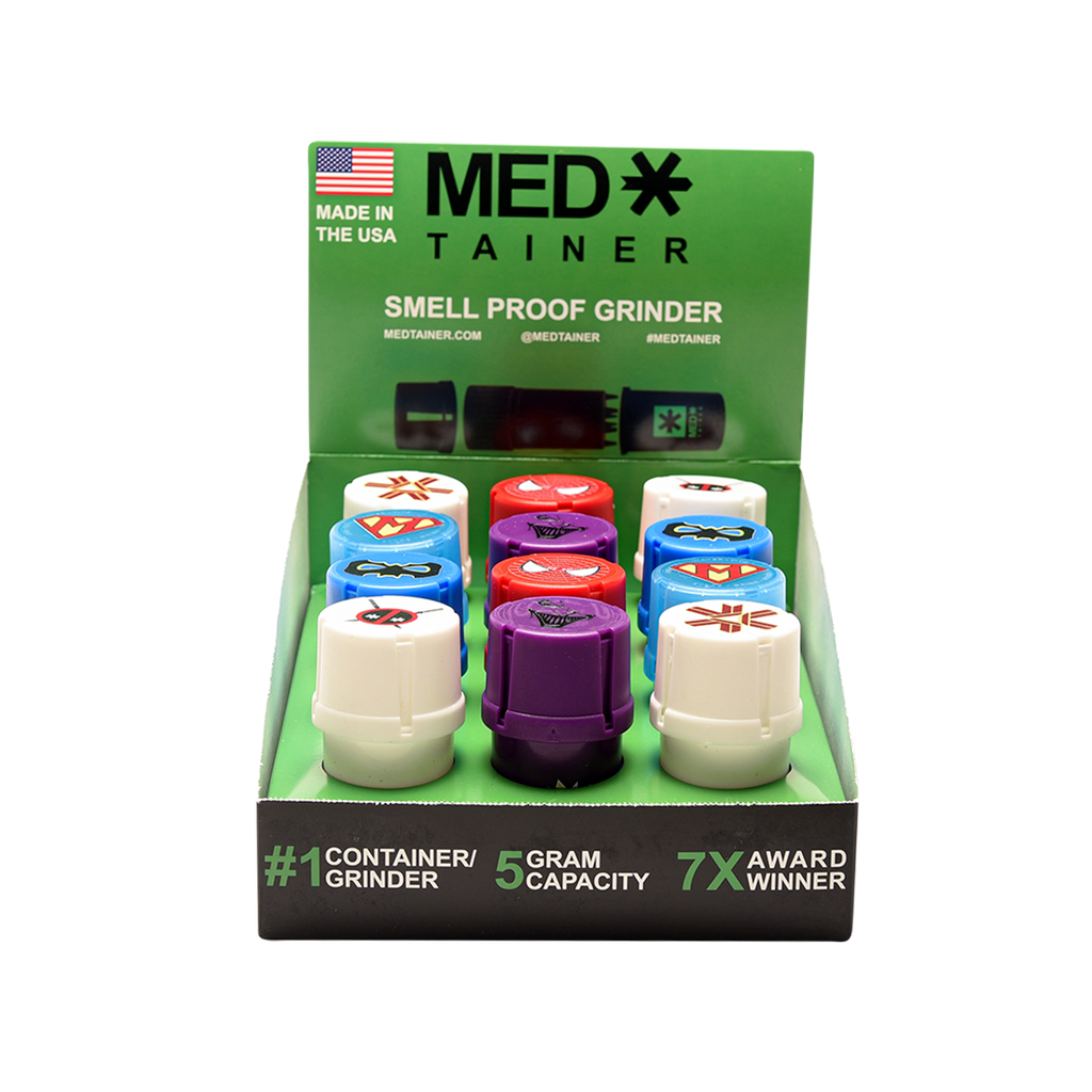 Medtainer Comic Collection Grinders- 12ct