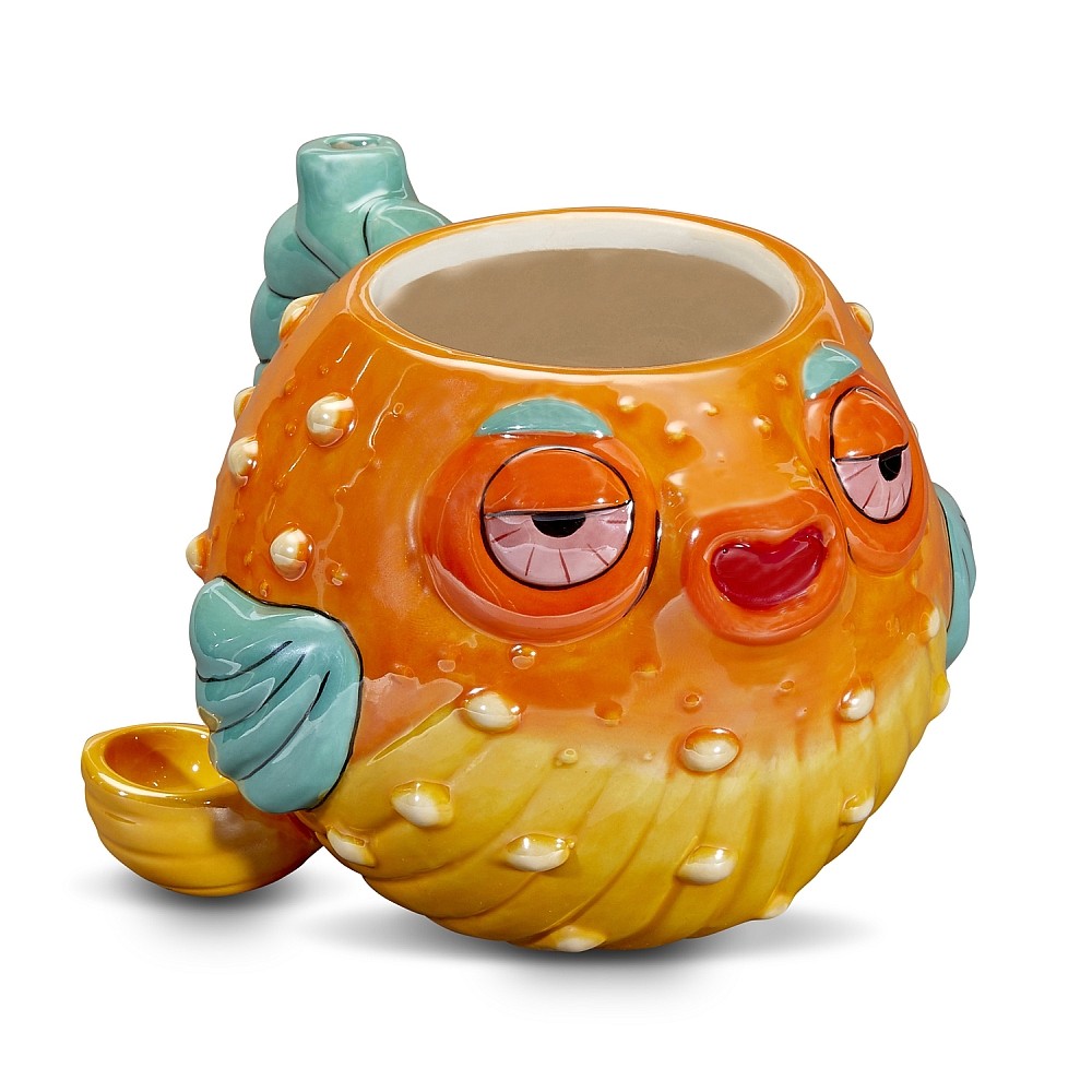 Stoned Pufferfish Mug Pipe