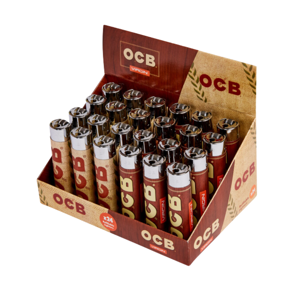 OCB Virgin Refillable Lighters - 24ct