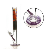 18" 9mm NH Art Straight Shooter Bong - Purple