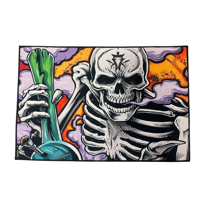 36" x 24" 420 Rug - Angry Skull