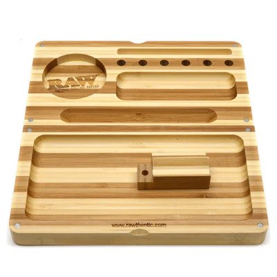 Raw Backflip Rolling Striped Bamboo Tray