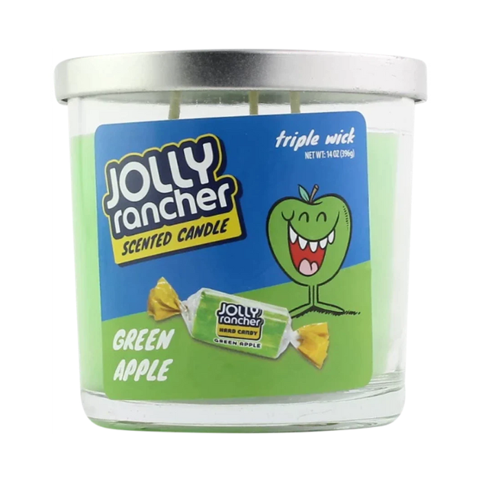 Jolly Rancher Green Apple 3 Wick Scented Candle - 14oz