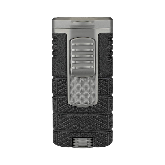 Xikar Tactical Triple Flame Jet Lighter - Gunmetal w/ Black