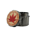 Arsenal Leaf Glow In The Dark 55mm 4-Pc Grinder - 3ct