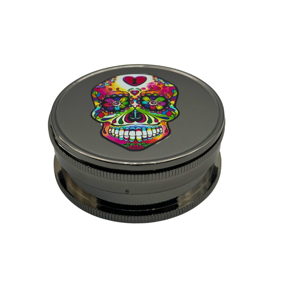 Arsenal Splashy Skull 60mm 3-Pc Grinder - 12ct