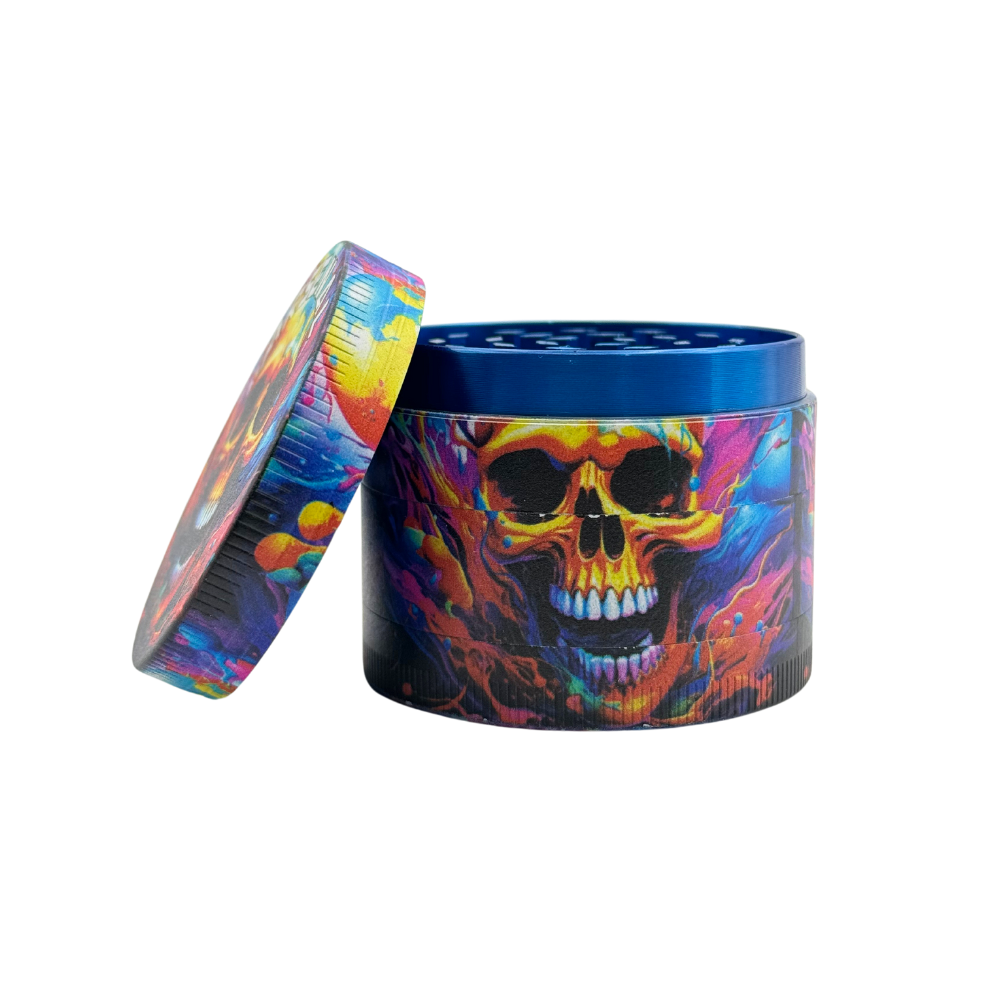 Arsenal Blotched Skull 55mm 4-Pc Grinder - 3ct