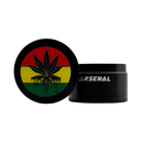 Arsenal Rasta Tri-Leaf 52mm 4-Pc Grinder - 3ct