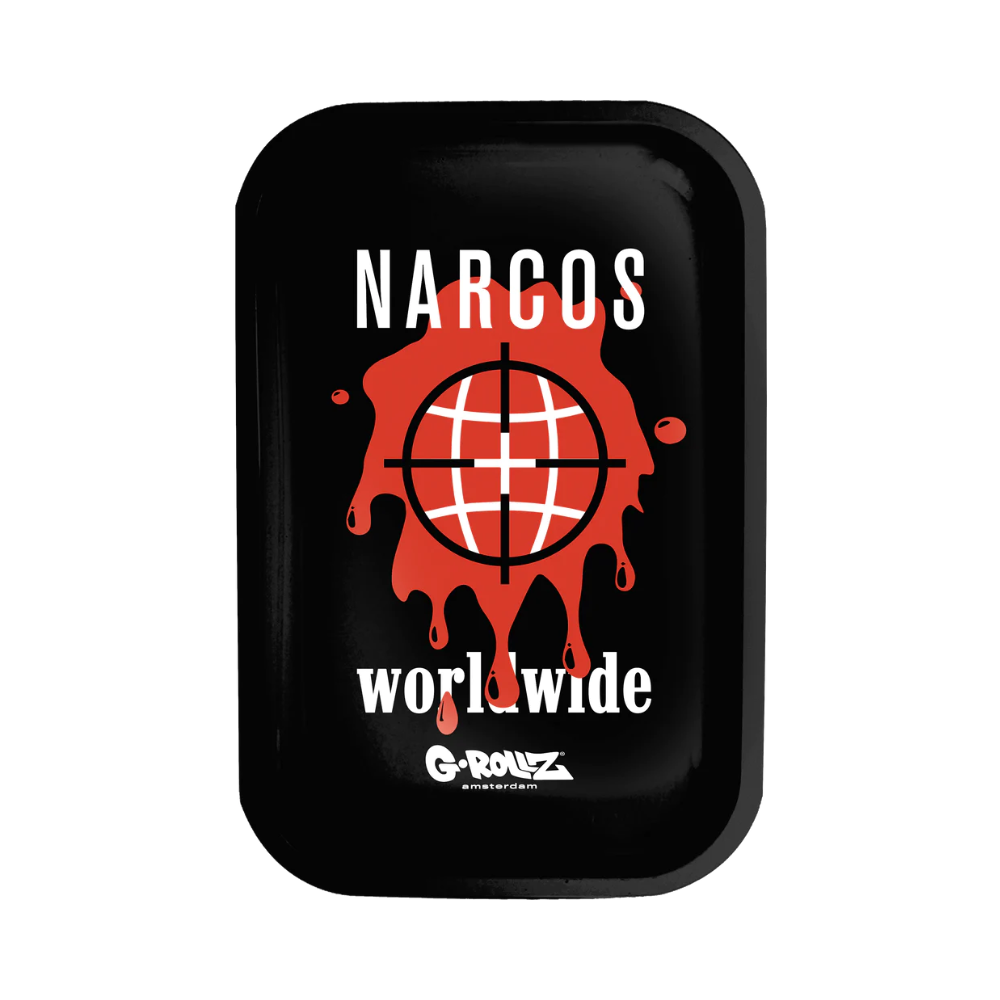 G-Rollz Narcos Worldwide Metal Rolling Tray - Medium