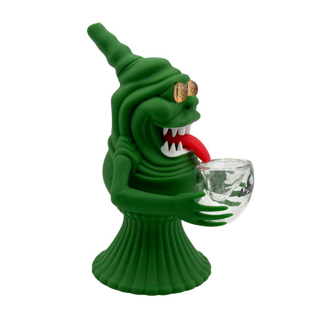 6" Arsenal Green Face Monster Water Pipe