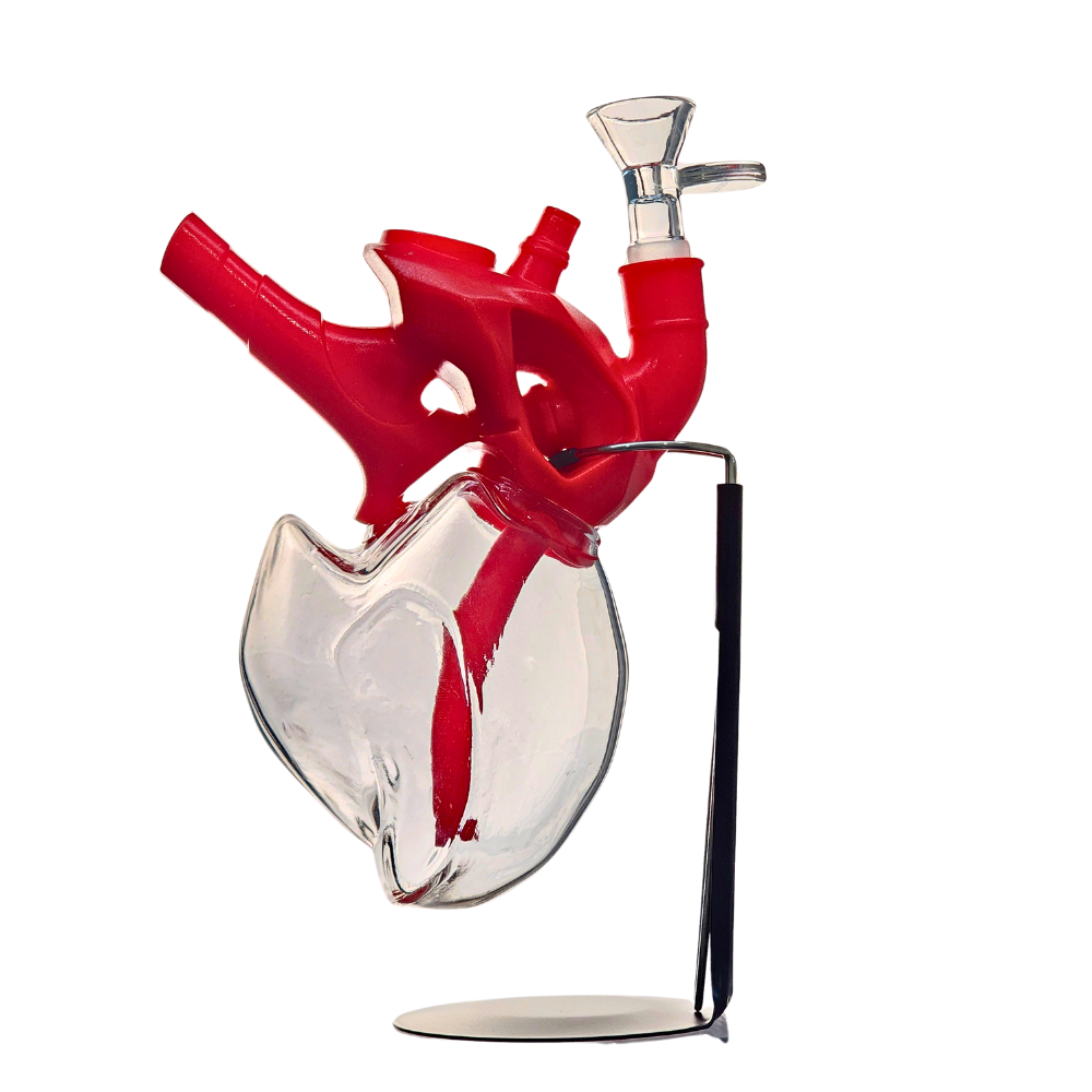 6" Arsenal Beating Heart Water Pipe