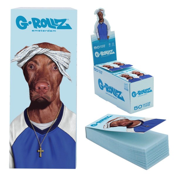 G-Rollz Pets Rock 'Two Rap' Blue Filter Tips - 24ct