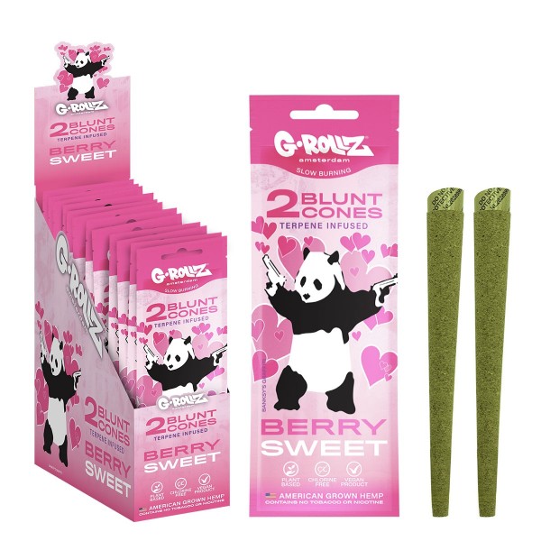 G-Rollz Banksy's Graffiti 'Berry Sweet' 2x Terpene-infused Pre-rolled Hemp Cones - 12ct