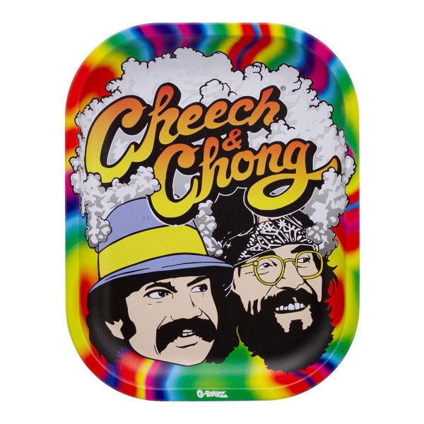 G-Rollz Cheech & Chong Trippy Metal Rolling Tray - Small