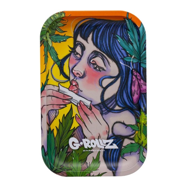 G-Rollz Moth Lick Metal Rolling Tray - Medium