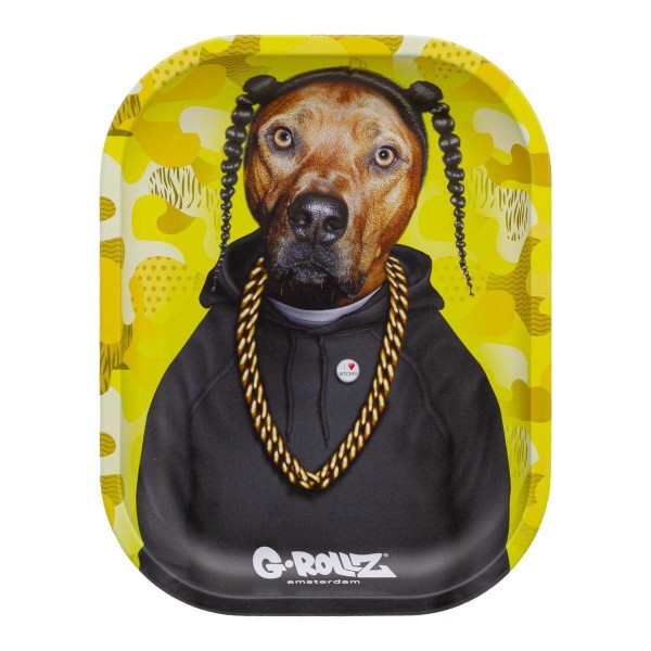 G-Rollz Pets Rock Rap Metal Rolling Tray - Small