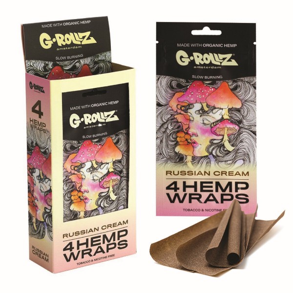 G-Rollz 4x Russian Cream Flavored Hemp Wraps - 15ct