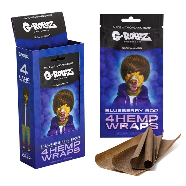 G-Rollz 4x Blueberry Flavored Hemp Wraps - 15ct