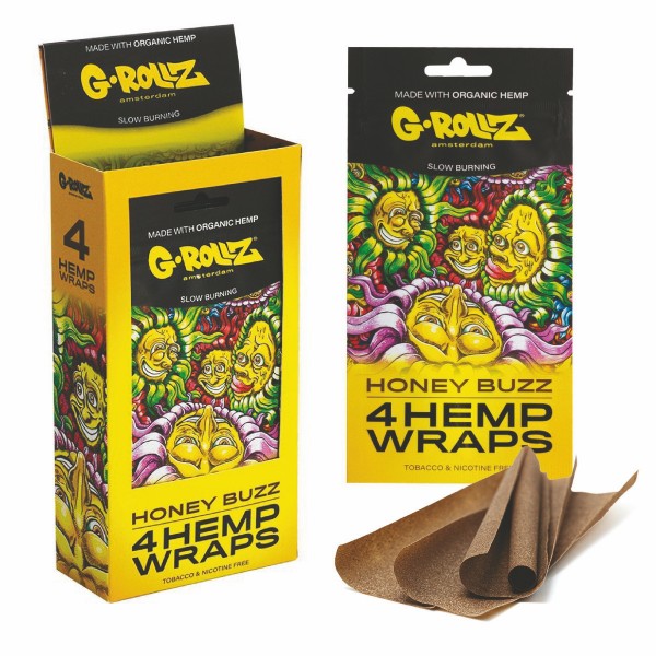 G-Rollz 4x Honey Flavored Hemp Wraps - 15ct