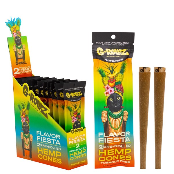 G-Rollz 2x Multifruit Flavored Pre-Rolled Hemp Cones - 12ct