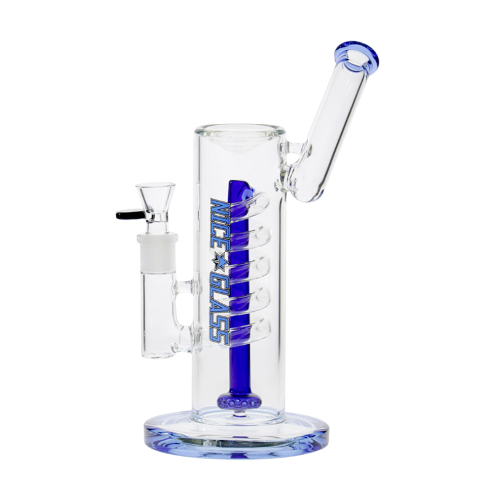 10.5" Nice Glass Spiral Perc Bubbler