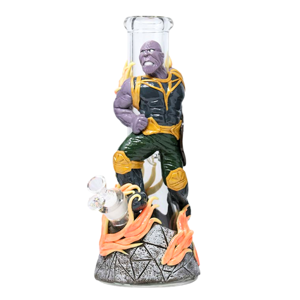 12.5" Nice Glass 3D-Wrap Thanos Beaker