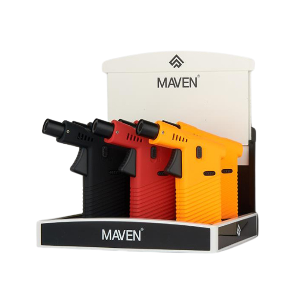 Maven Cannon Torch Pocket Lighter - 6ct (Orange/Red/Black)