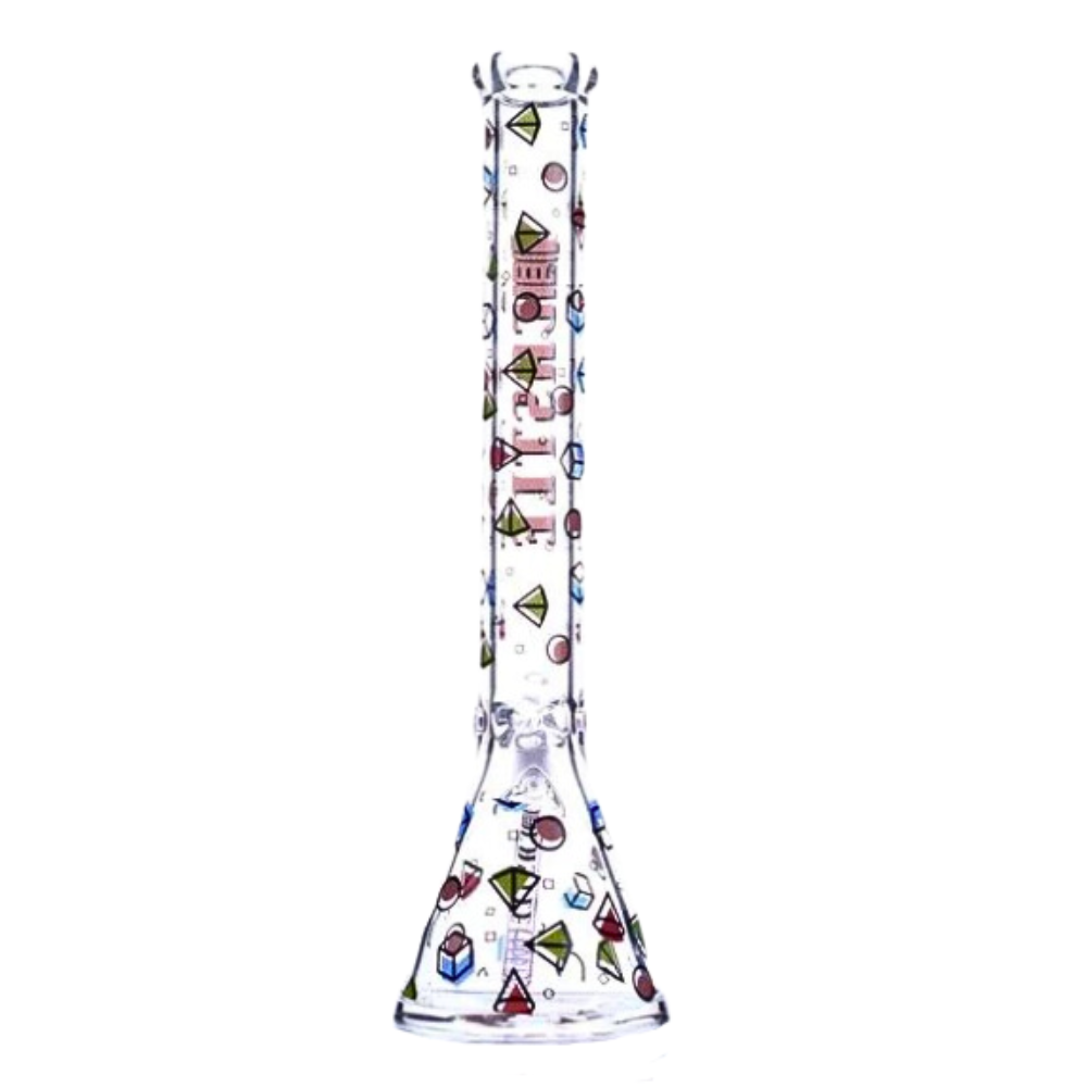 18" 9mm Shapes Castle Glass Bong