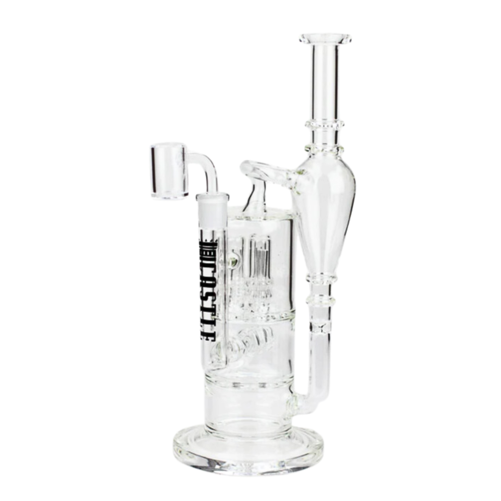 12" 7mm Big Boy Castle Glass Dab Rig