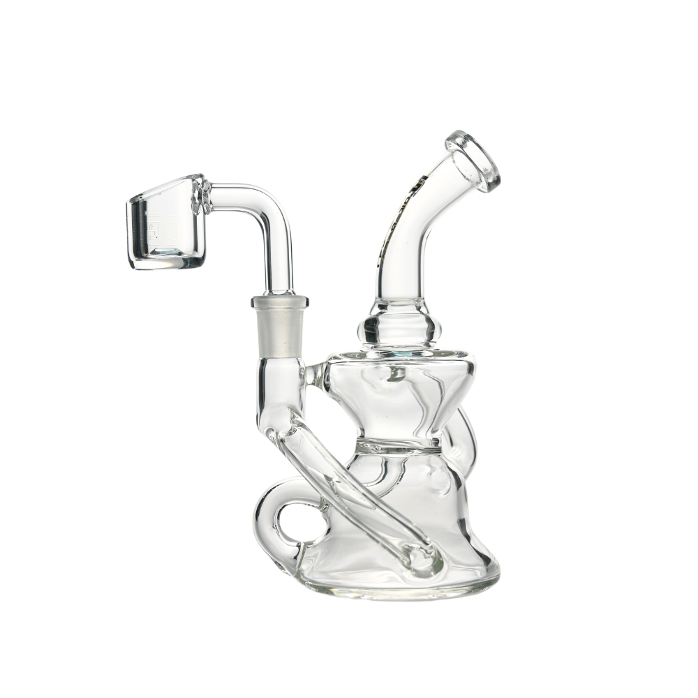 5" OG Original Crystal Swirl Recycler w/ Banger