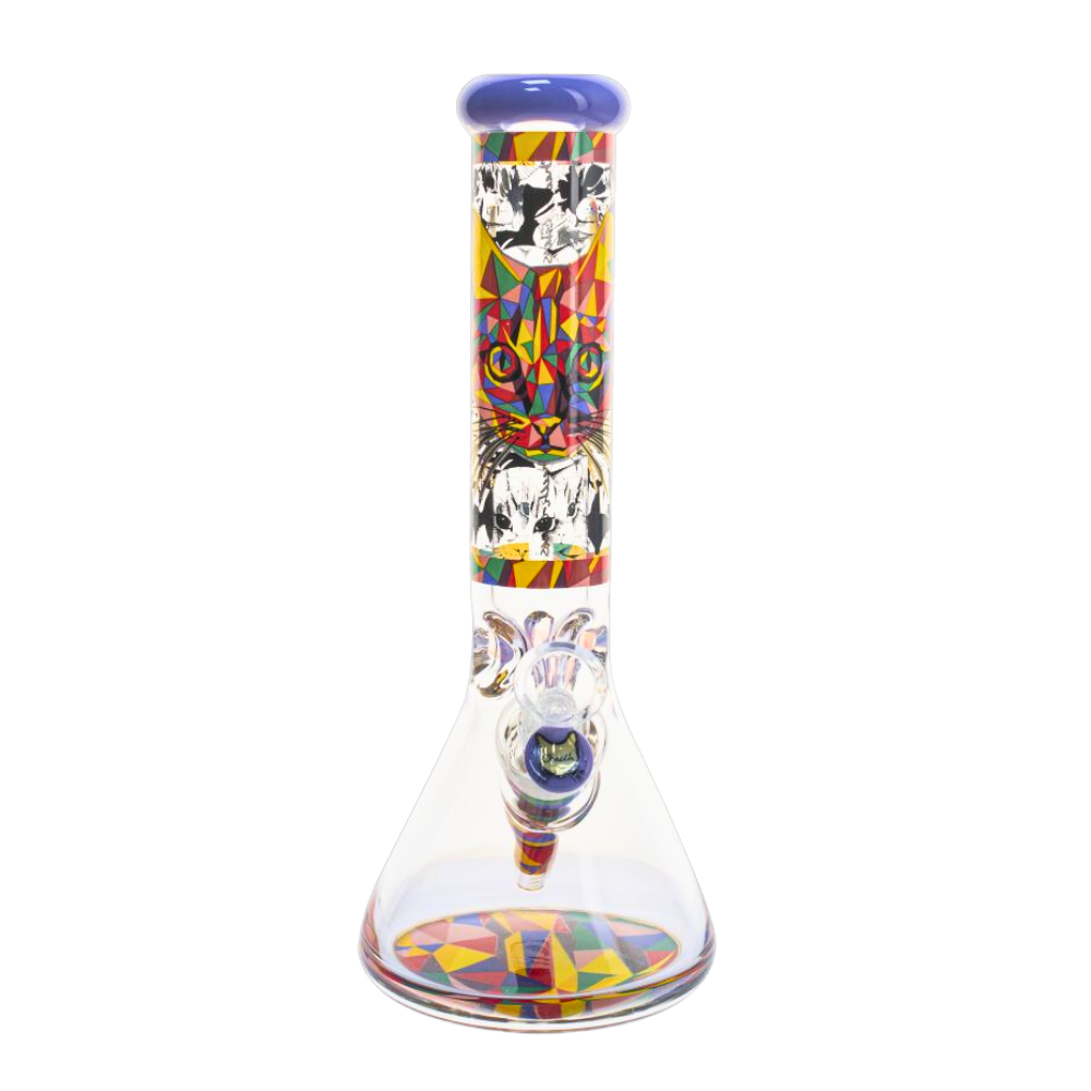 13" Cheech Cat Glass Beaker