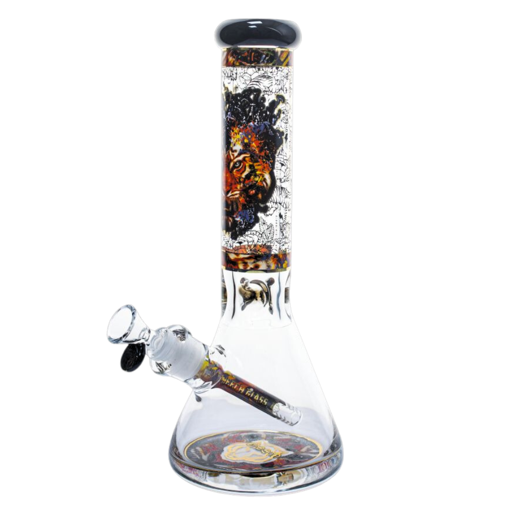 13" Cheech 14mm Base Tiger Glass Beaker