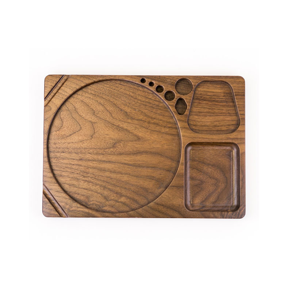 Blazy Susan Dab Tray - Walnut