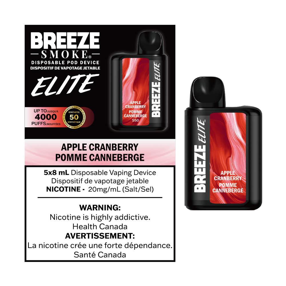 Breeze Elite S50 4000 Puffs Disposable Vape - 5ct