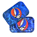 Pulsar X Grateful Steal Your Face Swirls Metal Rolling Tray w/ Lid