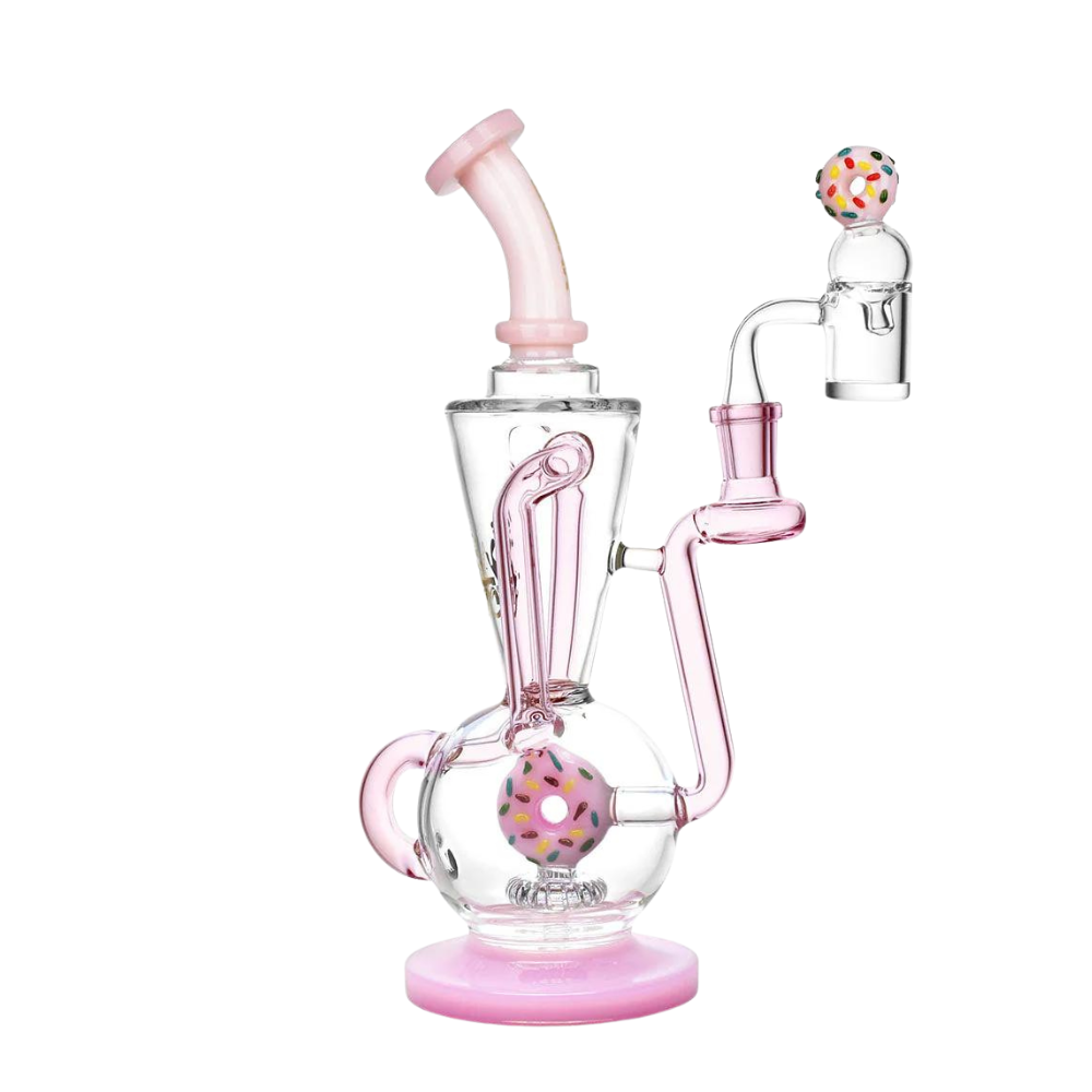 10.75" Pulsar Delectable Donut Recycler Dab Rig Kit - Assorted Colours