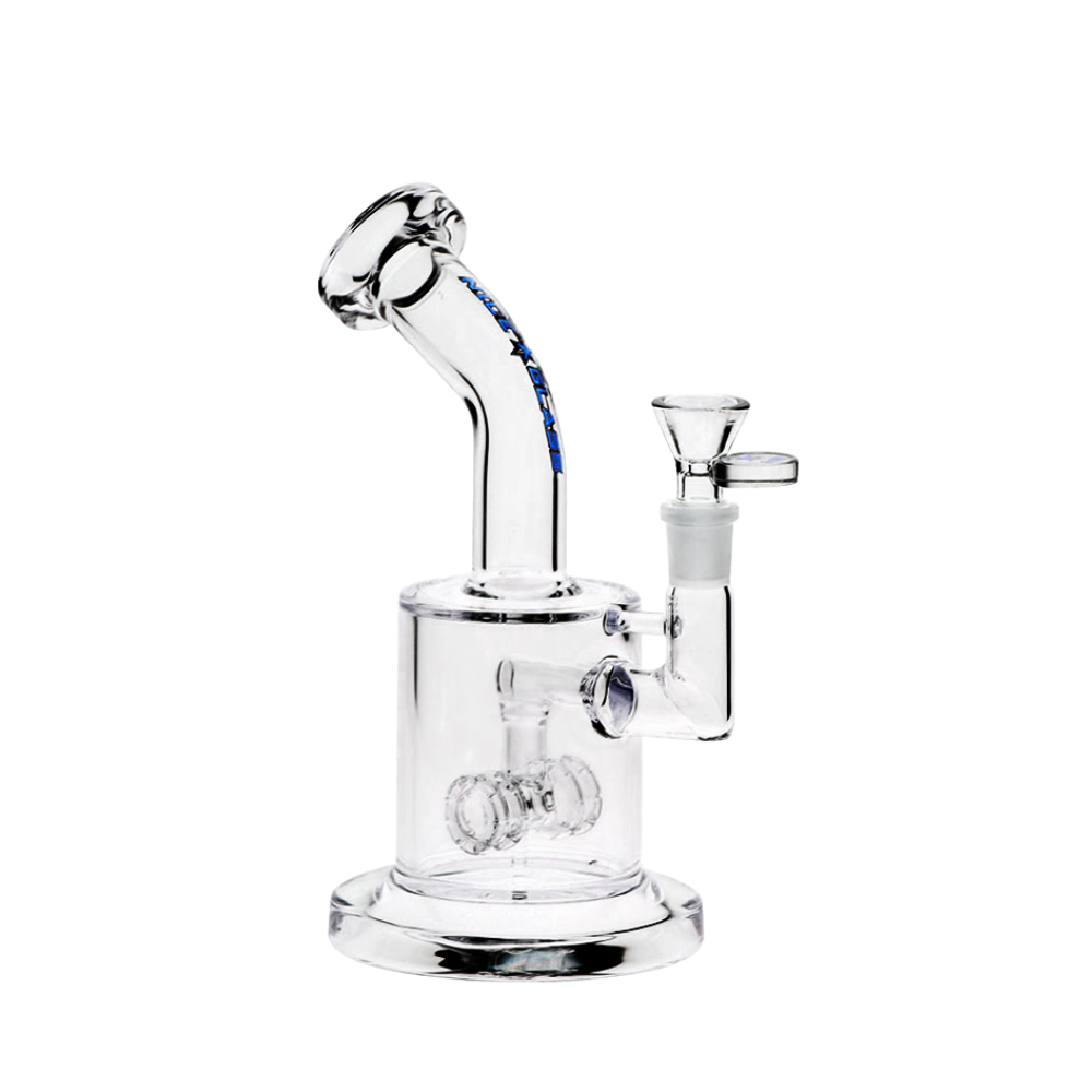 8" 7mm Nice Glass Double Wheel Percolator Bubbler