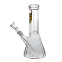 8" Transparent Sticker Glass Bong - 3ct