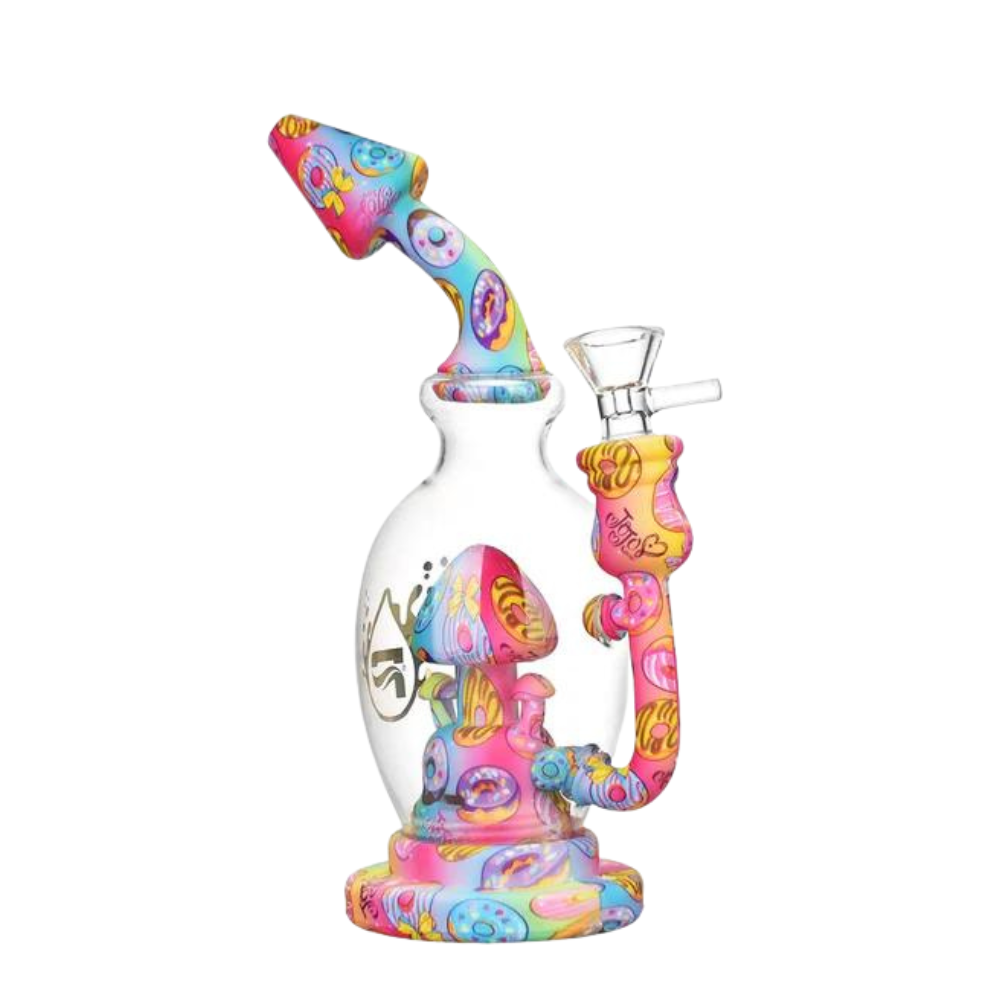 8" Pulsar Shroom Celebration Water Pipe