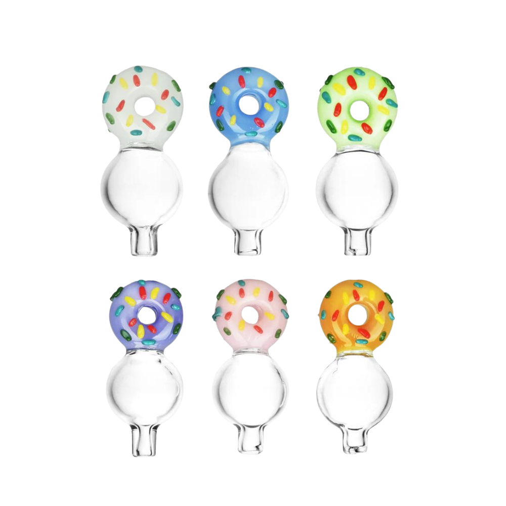 25mm Pulsar Donut Bubble Carb Cap - 6ct Assorted Colours