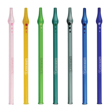 Pulsar Glass 10" Vapor Straw - 7ct Assorted Colors