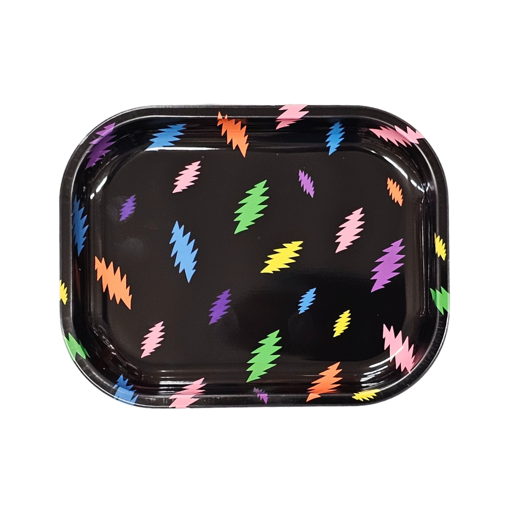 Blazy Susan Grateful Dead Bolts Metal Rolling Tray - Small