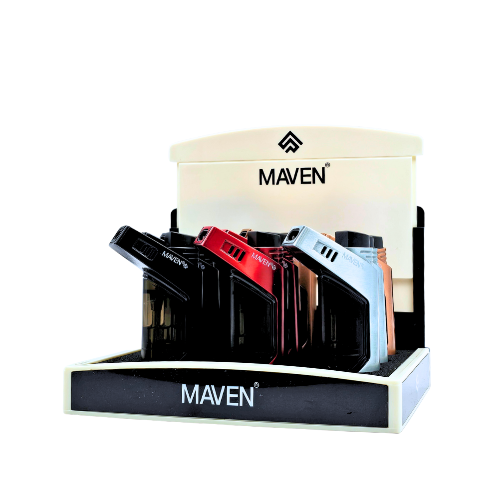 Maven Duo Dual Jet Flame Torch Lighters -9ct