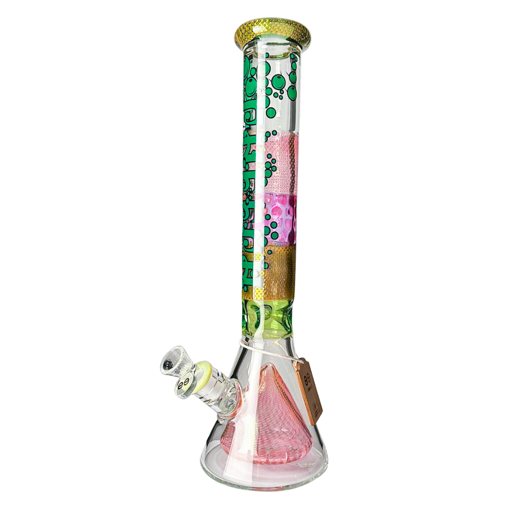 17" Cheech Multicolor Glass Beaker