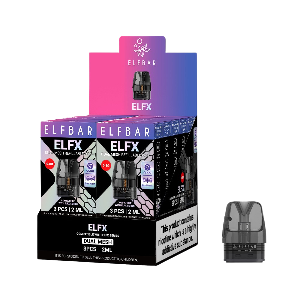 Elfx Pro 2mL Dual Mesh Refillable Pod - 3x10ct