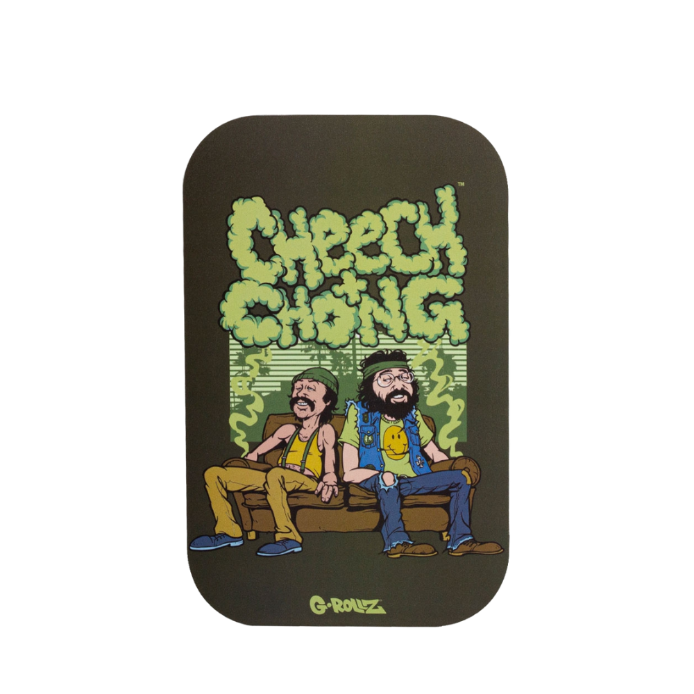 G-Rollz Cheech & Chong 'In Da Chair' Magnetic Premium Tray Cover - Medium